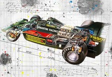 Line Tech Drawing Lotus 80