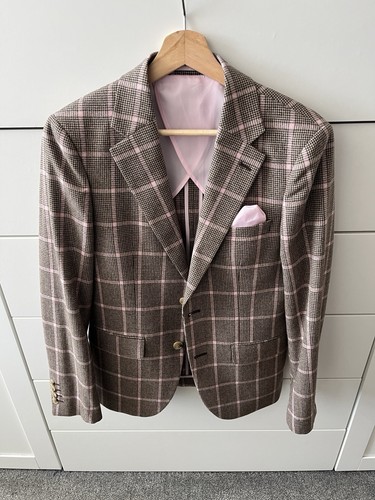 Gents piece suit fawn with - suit,