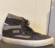 VANS Trainers Half Cab Grey/White Suede Skate Shoes Mens Size UK 12 (47 EUR)
