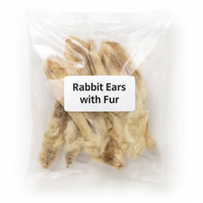 1Kg Rabbit Ears with Fur for
