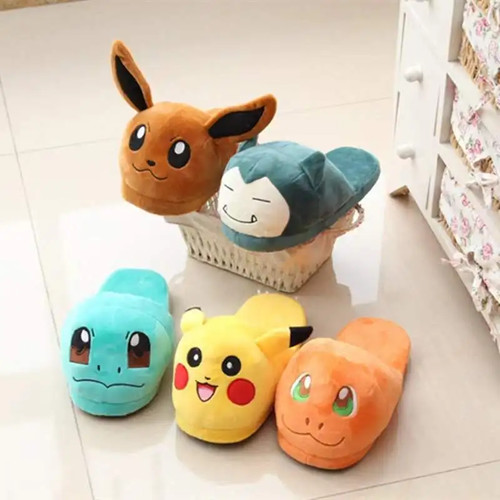 Pokemon plush slippers - plush, pikachu
