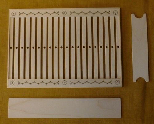 Rigid heddle hand loom made - rigid,
