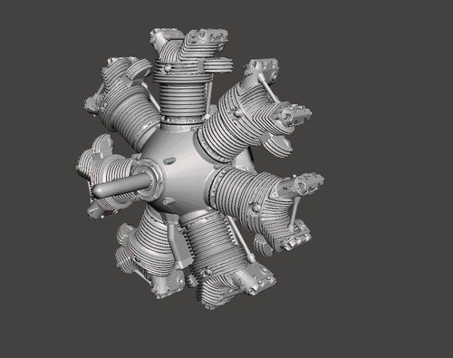 Dummy radial engine - dummy,