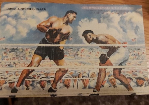 Jack dempsey postcard - jack,