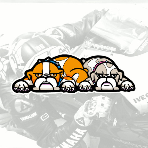 Rossi sticker bulldog - rossi,