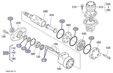 6870172000 Swivel Motor Seal Kit Fits Kubota "K008-3" Series (Special Order)