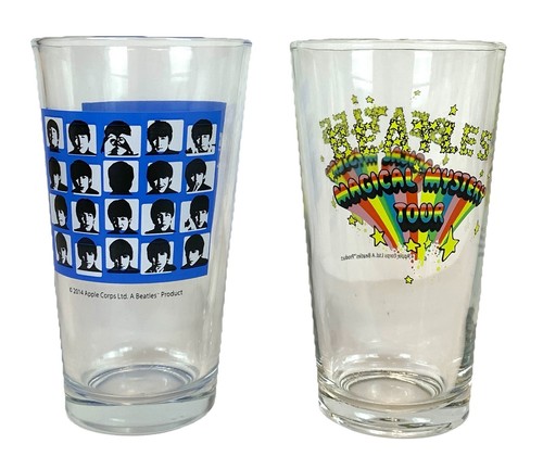 Beatles pint glass - beatles,