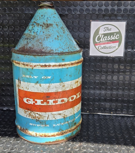 Vintage glidol gallon oil - glidol,