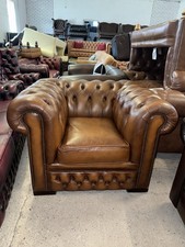 Chesterfield Tan Real Leather