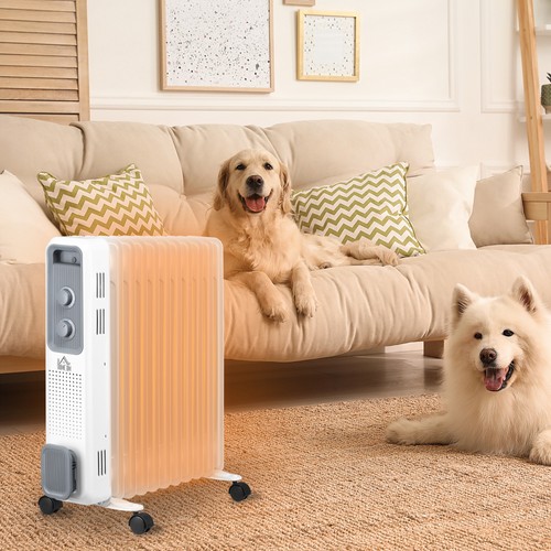 Oil filled radiator - oil, white