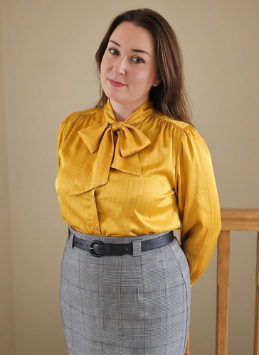 Bust 80s gold glossy - bust,