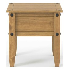 Waxed Pine Lamp Table Corona