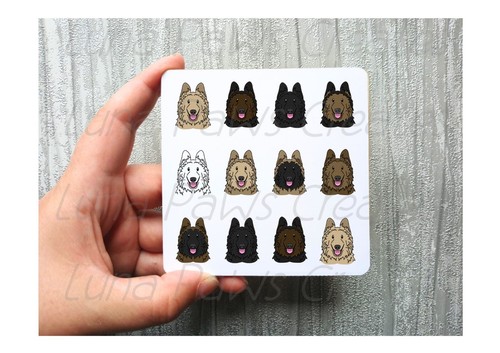 German shepherd coaster - german,