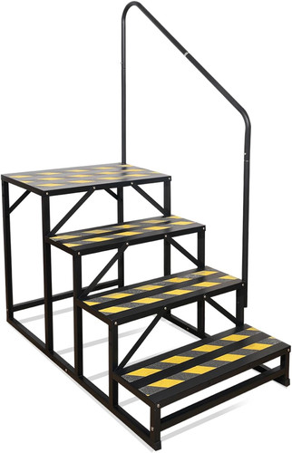 Step stairs with handrail - stairs,