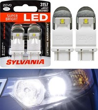 Sylvania ZEVO LED Light 3157 White 6000K Two Bulbs Brake Stop Tail Replace EO