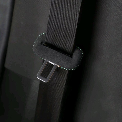Suede car seat belt - seat,