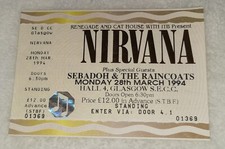 Nirvana Glasgow 1994 Unused