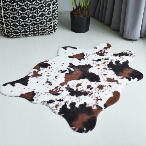 Faux fur cow hide - faux,