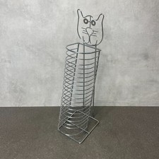 Cat Design Metal CD Storage