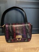 Amanda Wakeley London Multicolour Python Print Satchel Handbag