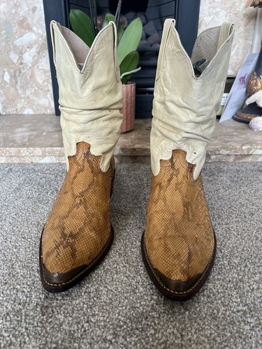 Men snake skin boots - men’s, uk