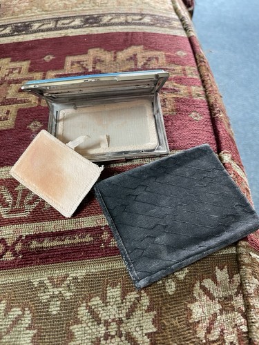 Vintage compact embroidered - embroidered, &