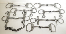 Multi Choice Horse Pony Stainless Steel Mouth Bits Snaffle Pelham D-Ring Baucher