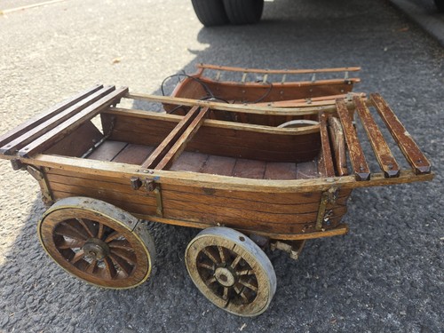 Vintage wooden cart wagon - vintage, cart/wagon