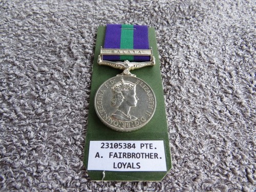 Loyals general service medal - loyals,
