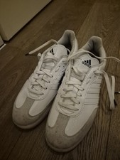 Adidas Velosamba Vegan Leather White Cycling Shoes Trainers UK 10