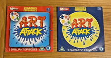 *** 2 x  ART ATTACK DVDs  - RARE NEWSPAPER PROMO DVDs - Free UK Postage ***