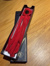 Fairfax and Favor RBL Remembrance Day Poppy Suede Boot Tassels BNIB