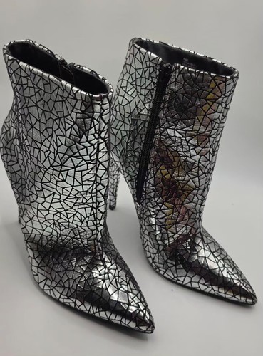 Ames silver metallic - metallic, crackle