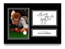 Terry Griffiths Signed A4