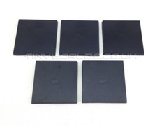 5 x 40mm Square Black Plastic