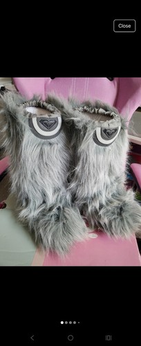 Grey roxy life faux fur - faux,