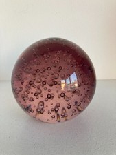 Pink Art Glass Paperweight