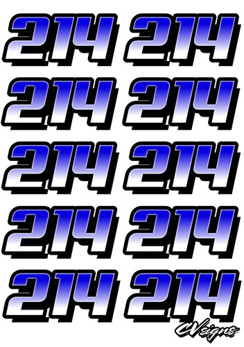 12th scale door numbers - 1/12th, rc