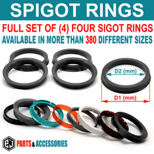 Spigot Rings SET OF 4 Alloy Wheel Hub Centric Spacer size to choose 380 all Cars