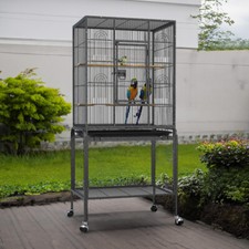 Large metal bird cage parrot - large,
