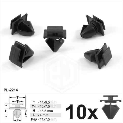 10x plastic trim clips - trim, for