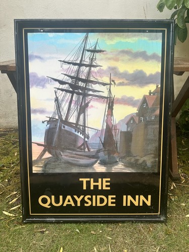 Metal pub signs double - , sided