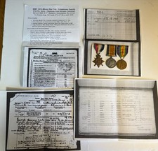 WW1 1914 MONS STAR TRIO