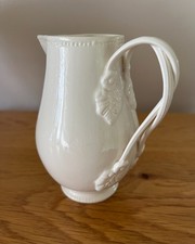 Hartley Greens & Co Leeds Pottery England Creamware Creamer Jug -Twisted Handle