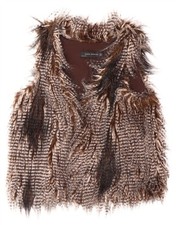 ZARA Womens Faux Fur Gilet UK