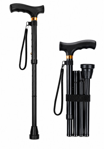 Folding walking stick cane - folding,