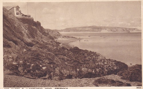 Abersoch the cliffs 1943 - abersoch., cliffs.