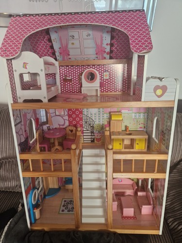 Pink kidkraft dollhouse with - kidkraft,