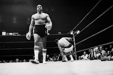 Earnie Shavers In Ring With
