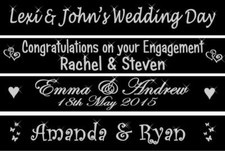 BLACK PERSONALISED WEDDING